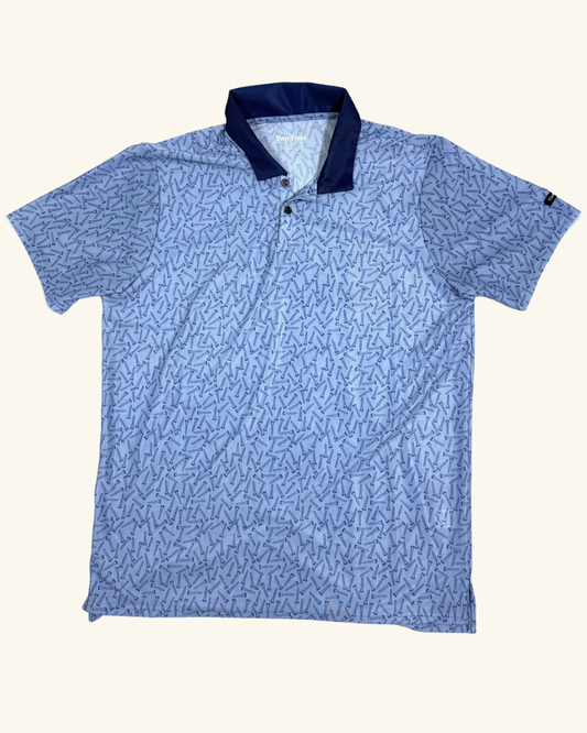 "Tee'd Up" Tan-Through Polo